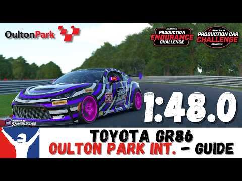 iRacing GR86 Oulton Park International Guide 1:48.0 Toyota GR86 Oulton Park Track Int. Guide