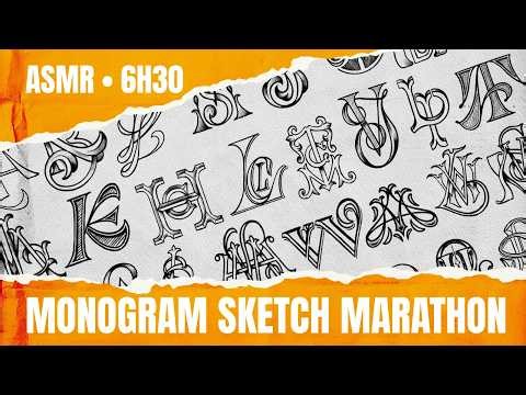 Procreate Lettering: Creating Retro Monograms