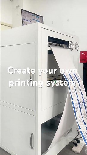 Create your own roll to roll label printing system #printing #machine #label #laser #sticker