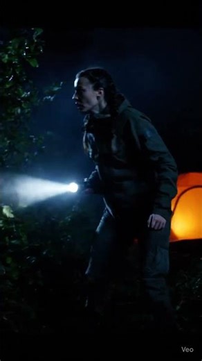 Woman vs Fox in Dark Forest – Flashlight Fight #wildlife #animals