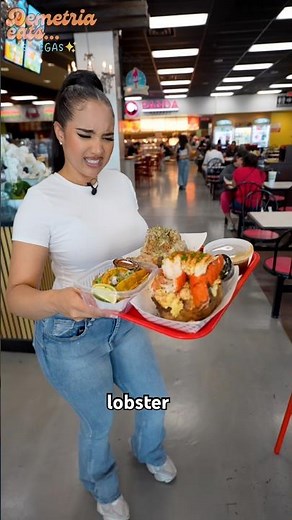 This Viral Lobster Potato Was $55 😱 #foodie #shorts #foodreview #lasvegas #seafood