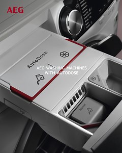 Το πλυντήριο AutoDose διανέμει αυτόματα το σας απορρυπαντικό με βάση το φορτίο πλύσης. Έτσι εξοικονομείτε χρόνο και αποφεύγετε τις σπατάλες. #AEG | AEG Hellas