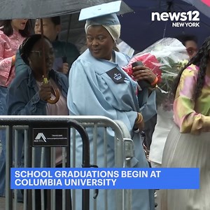 COLUMBIA GRADUATION: The first of Columbia University’s school-based ceremonies began at the Baker Athletics Complex in Inwood after the main commencement was canceled. https://tinyurl.com/43jcjss3 | News 12