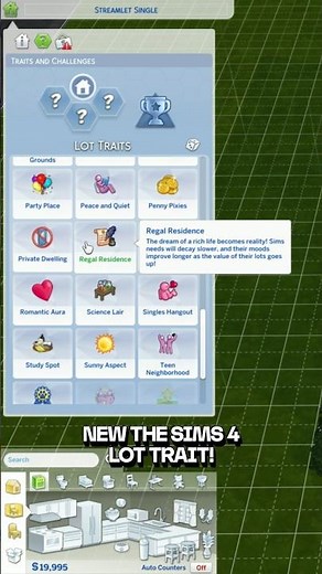 New The Sims 4 Regal Residence lot trait! 🏡