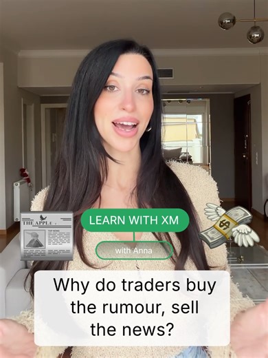 Sounds counterintuitive … but rumours move markets first! 🤔💸 #XM #LearnWithXM #Trading #Psychology #TraderLife