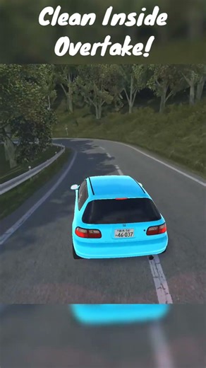 Clean Inside Overtake! S14 vs Eg6! #cars #automobile #gaming #initiald #initialunity #touge