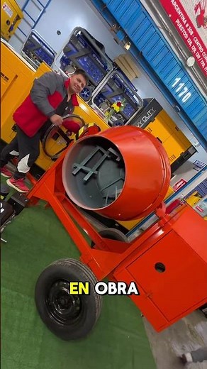 Trompo mezclador de concreto, ideal para mejorar tu rendimiento en obra. #TrompoMezclador