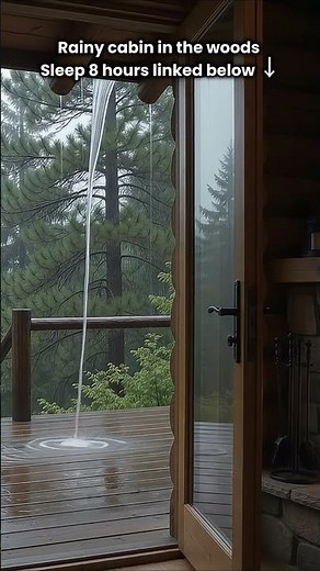 Rain Sounds for Sleeping: Cozy Cabin in the Woods & Heavy Porch Rain for Deep Sleep, Relax - 8 Hours