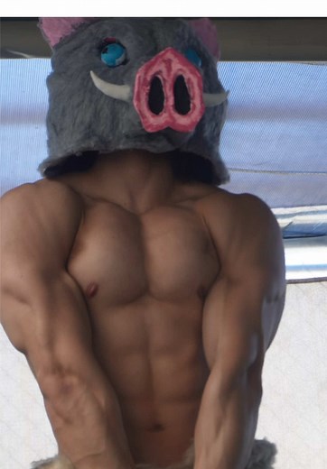 Inosuke Hashibira Cosplay and Gym Aesthetics Showcase