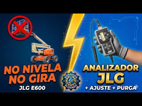 JLG E600 — 2 Faults Resolved: Basket Self-Leveling + Slow Turret Swing | JLG Analyzer