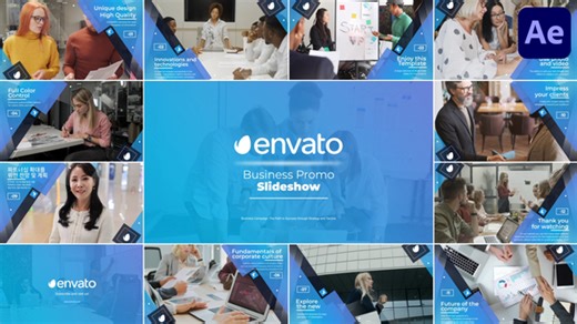 Business Promo Slideshow for After Effects