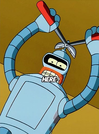 The bond between Fry and Bender will always touch #futurama #cartoon #movie #animation