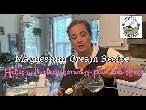 Magnesium cream/magnesium oil. Amazing cream to help you sleep, ease pain, stress relief.