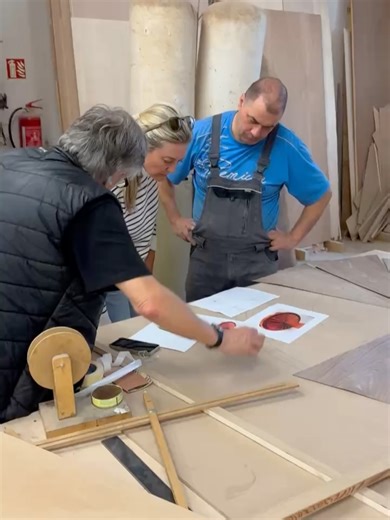 Christiana Fantl Design | Custom Furniture | Vienna, Austria Progress of our Biedermeier-style dining table, handcrafted in Austria by a local antique dealer &... | Instagram