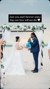 We’re still waiting on the professional footage (I know you all are just as eager as we are!), but couldn’t resist sharing this now. And before anyone gets in their feels… yes, people were adjusting her dress! She asked for that specifically so it would lay perfectly for the ceremony 💕 We’re only a few days into newlywed life, but it’s already been the happiest start. We’re so thankful, so in love, and so glad we said “I do” by the sea on June 22, 2025 🌊💫 #JustMarried #marriedbythesea | Landa