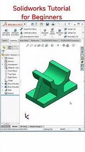 ✅Solidworks Tutorial for Beginners #cad #cadsoftwaretutorial #solidworks