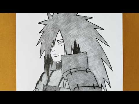 How to Draw Madara Uchiha Step by Step | Naruto Shippuden Easy Drawing | Anime Pencil Drawing