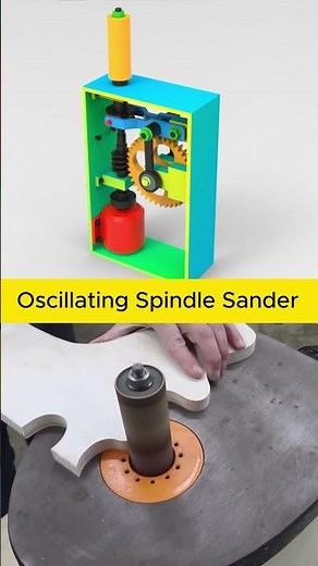 Oscillating Spindle Sander #engineering #cad #machine #solidworks #3dprinting #mechanicalengineering