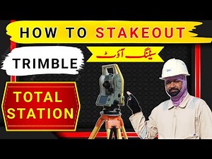how to stakeout point with Trimble total station / how setting out point with Trimble total station