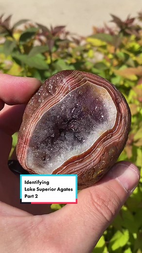 Identifying 4 beautiful examples of Lake Superior agates! #rocks #agate #hunting #minnesota #nature #gems #minerals