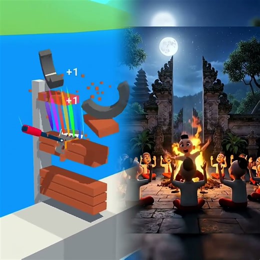 Jaipongan and Kecak dance #animation #cartoon #funnyanimation