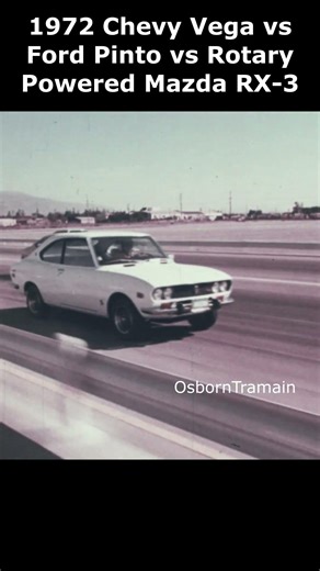 1972 Mazda RX-3 Commercial vs Ford Pinto & Chevy Vega #mazdarx3 #mazda #commercial #publicite