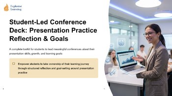 Student Led Conference Deck Presentation Practice Reflection | Discussion Slides