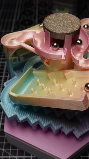 Carter Grabowski on Instagram: "3D printed motorized marble machine Makerworld 585030 #3dprinted #makerworld #bambulab"