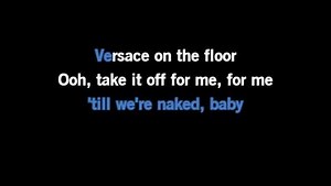 Karaoke Versace on the Floor (vs David Guetta) - Bruno Mars - CDG, MP4, KFN - Karaoke Version