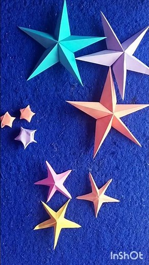 Easy Paper Stars ⭐ Making | Simple Paper Craft for Beginners