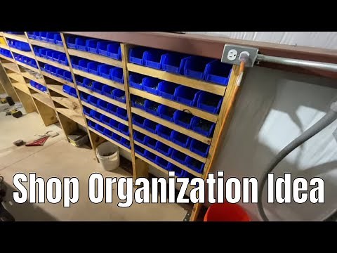 Shop Organization : Bolt Bin and Shelving