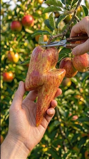 ⚡ I Grew a Lightning Bolt Apple! 🍎 #fruit #apple #fruittransformation