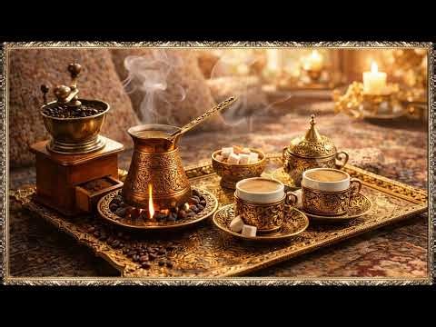 Ottoman Coffee Ceremony 4K – Relaxing Fire, Steam & Vintage Grinder Loop
