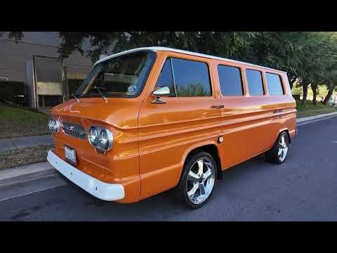 1963 ChevroletCorvair Greenbrier Custom Sportswagon MiniVan arrives at West Coast Classics, Torrance