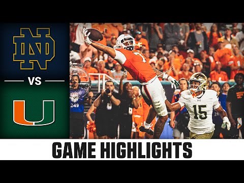 Notre Dame vs. Miami Game Highlights | 2025 ACC Football