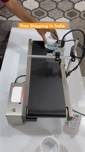 Mrp Printing Machine || Batch Coding Machine || Mini Conveyor Setup #batchprinting #barcoder #fast