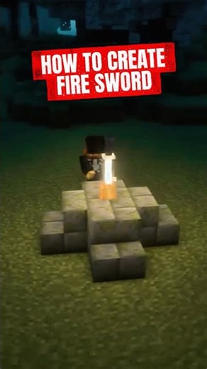 Minecraft Fire Sword Trick | Dispenser + Lava Setup, 1 Block Auto Ignition