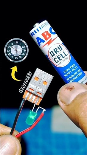 Battery দিয়ে Wall Clock চালানোর সহজ উপায় ⚡#clockhack #electronics #diy #batteryhack