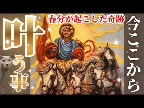 🌸春分で世界変わりました🌸今ここから叶っていく事🌞✨あなたの夢希望は叶います🤩㊗️🎊目に止まった今がタイミングです［タロット/占い/オラクル/ルノルマン/仕事/恋愛成就/龍神］