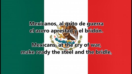 The National Anthem of Mexico - In Spanish and English