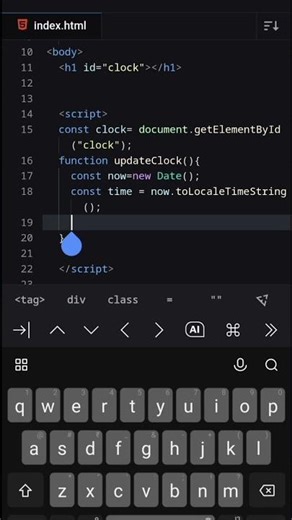 Digital Clock By Javascript. #shorts #shortvideo #coding #codingforbeginners #javascriptclock