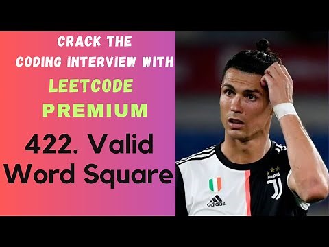 Access for free LeetCode Premium: 422. Valid Word Square