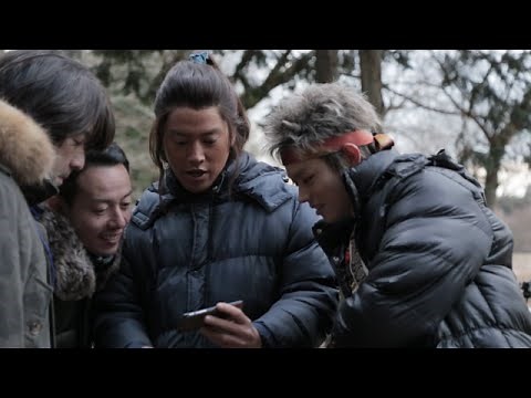 Commercial video "au denki", behind the scenes, Santaro series- Kaminari-sama version