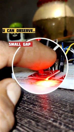 Touch switch Testing. #switch #touchless #led #electronics #knowledge