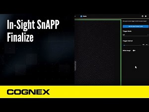 In-Sight SnAPP Sensor: Finalize Step Features | Cognex Support