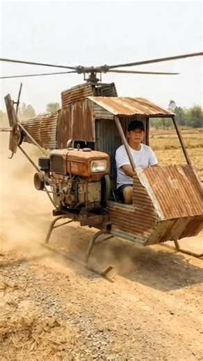 Handmade Helicopter Invention: A Unique Creative Project