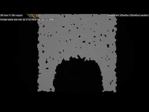 Bad Apple on Minecraft Biome Water