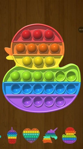 Satisfying Rainbow Duck Pop It! 🌈🦆 #shorts #satisfying