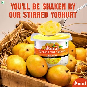 This Mango Day, sweep your taste buds off their feet with Amul Stirred Fruit Yoghurt Mango and create lip-smacking memories, this monsoon. #AMULINDIA #AMULSTIRREDFRUITYOGHURT #MONSOONMEMORIES | Amul