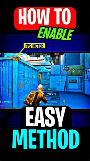 Enable Now FPS METER 🔥 Just 1 minutes #fpsmeter #tricks #tips
